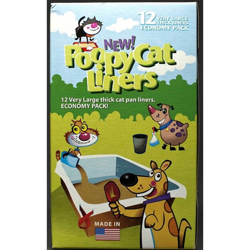 Poopy Products Poopy Cat Litter Box Liners with Drawstring, 12 Count Animals & Pet Supplies > Pet Supplies > Cat Supplies > Cat Litter Box Liners Cygany, Inc   