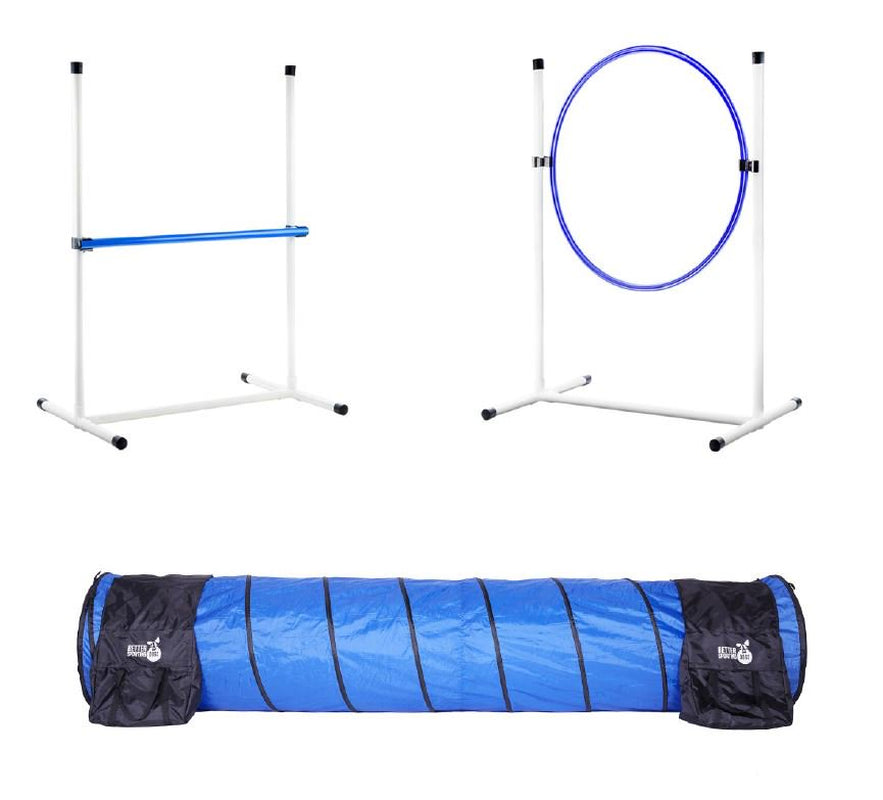 Better Sporting Dogs 3 Pc Dog Agility Equipment | Bar Jump | Tire Jump | 10’ Tunnel & Bags Animals & Pet Supplies > Pet Supplies > Dog Supplies > Dog Treadmills Better Sporting Dogs   