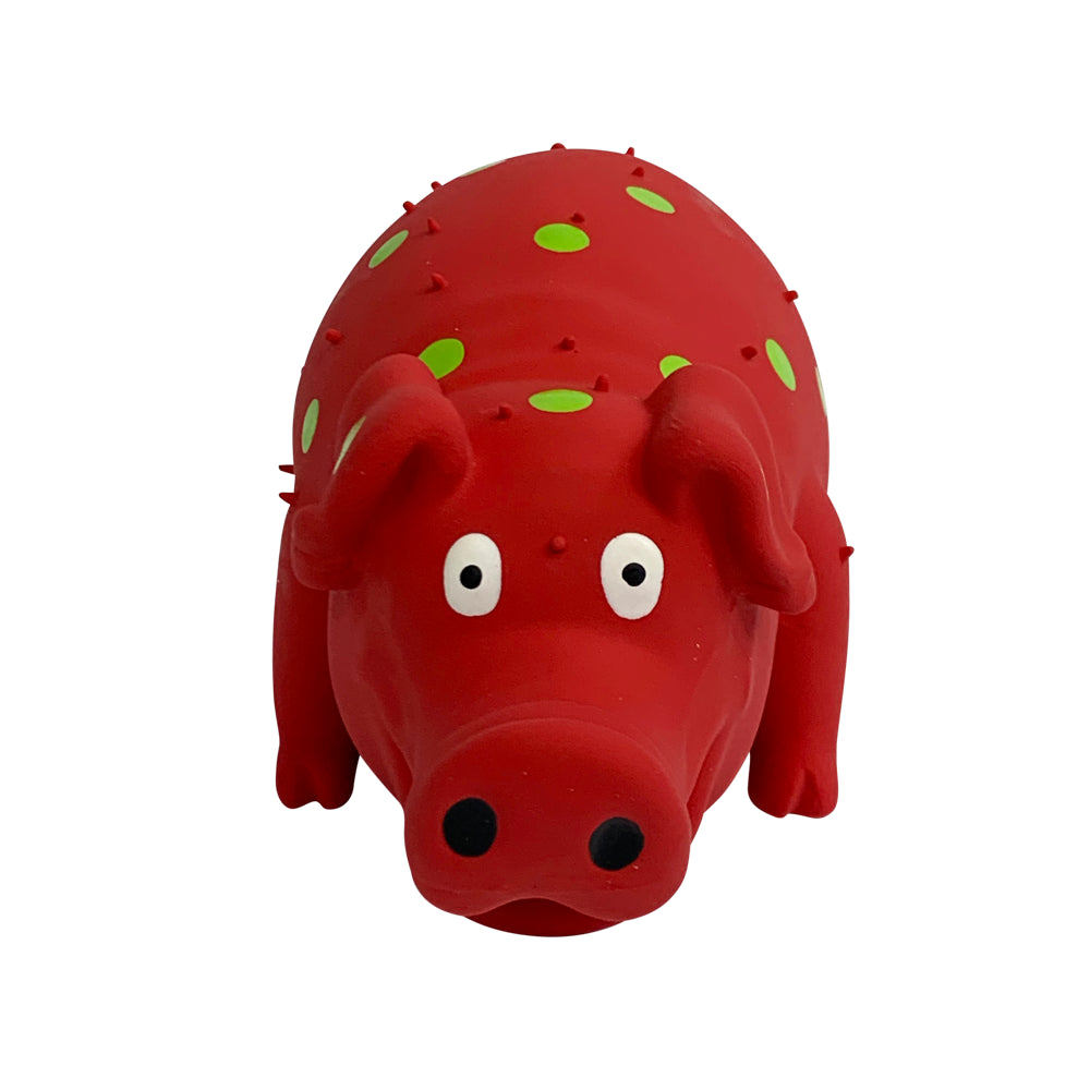 Vibrant Life Pigglesworth Latex Dog Toy Red Animals & Pet Supplies > Pet Supplies > Dog Supplies > Dog Toys Multipet   