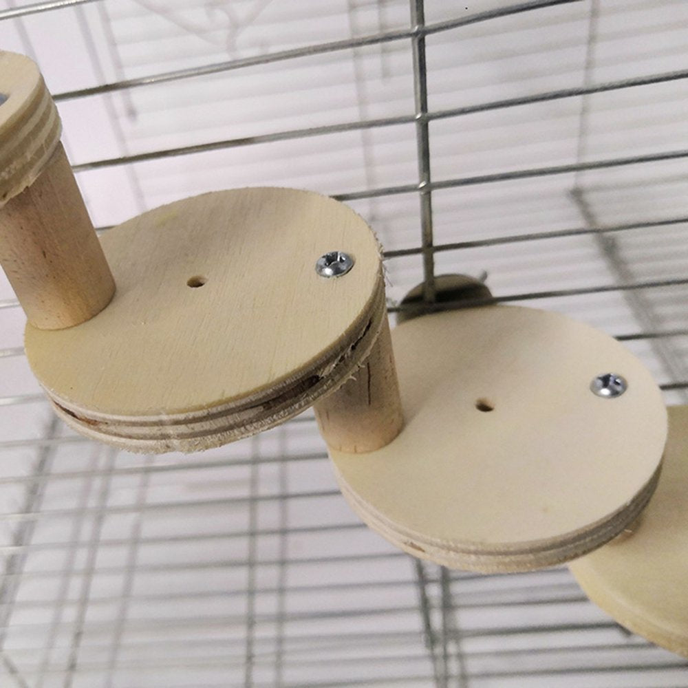 Bueatyh New 1 Set Hamster Ladder High Stability Detachable Solid Climbing Stairs Birds Parrot Exercise Perches Stand for Home Use Animals & Pet Supplies > Pet Supplies > Bird Supplies > Bird Ladders & Perches BueatyH   