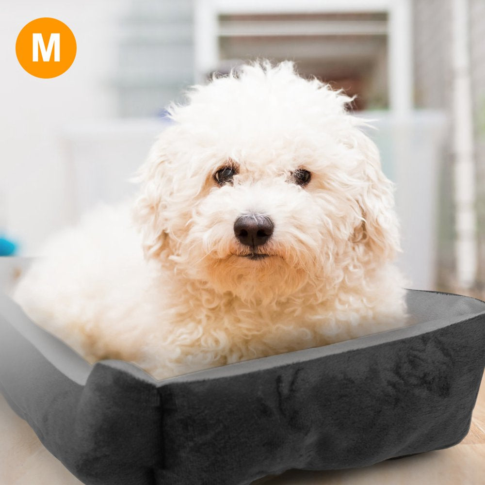 Imountek Pet Dog Bed Soft Warm Fleece Puppy Cat Cushion Black XL Animals & Pet Supplies > Pet Supplies > Cat Supplies > Cat Beds iMountek M Black 