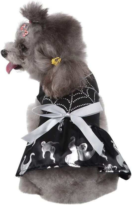 Dog Clothes for Small Dogs Boy Girl Chihuahua Yorkies Puppy Outfits Summer Beach Apparel Dress Pet Personalized Skirt Costume Pet Clothes Animals & Pet Supplies > Pet Supplies > Dog Supplies > Dog Apparel HonpraD Black Small 