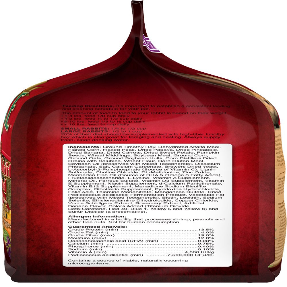 Encore Gourmet Foraging Feast Pet Rabbit Food, 4 Lb. Animals & Pet Supplies > Pet Supplies > Small Animal Supplies > Small Animal Food F.M. Brown's Sons, Inc.   