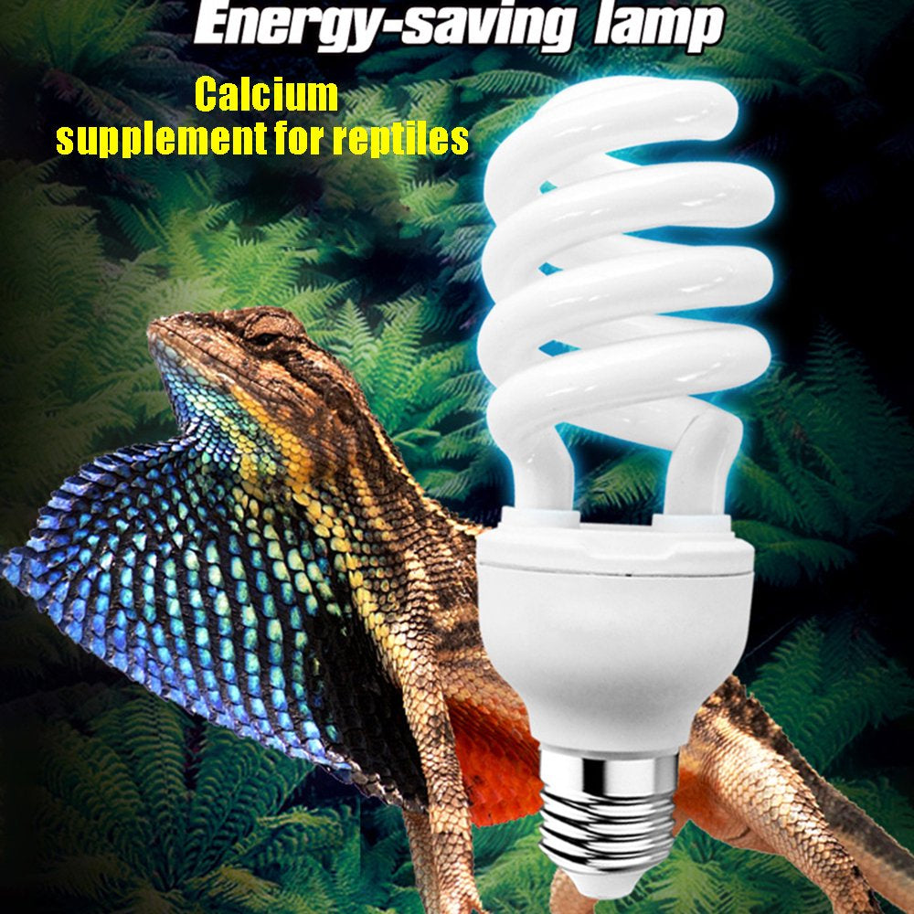 Ultraviolet Light Bulb 5.0 10.0 UVB 13W 26W Pet Reptile Light Glow Lamp Daylight Bulb for Tortoise Fish Amphibians  FebMiss   