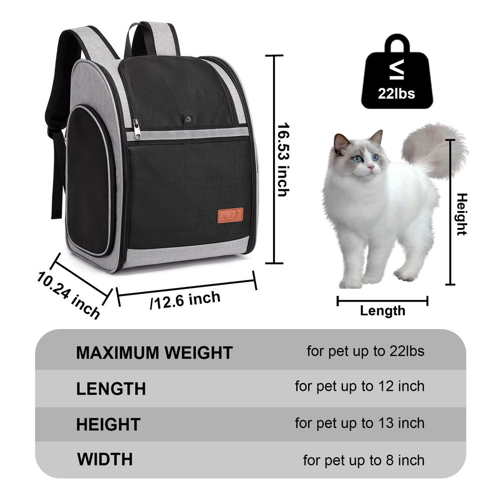 Artfasion Cat Backpack Carrier, Foldable Pet Carrier for Dogs and Cats Travel, Hiking, Walking & Outdoor Use, Airline Approved Pet Backpack