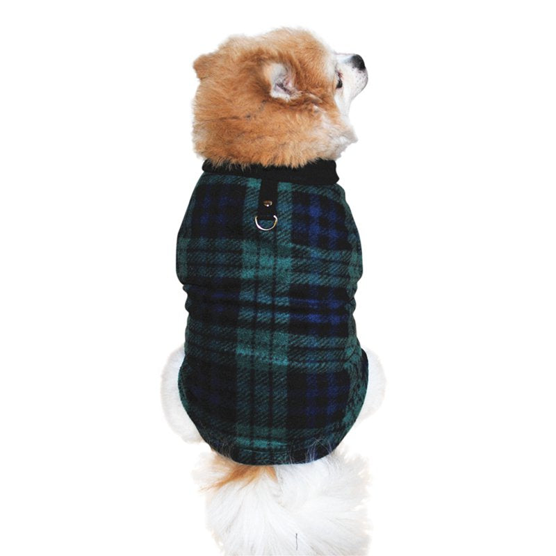 Dog Sweater, Soft Fleece Vest with Leash Ring Pullover Jacket Winter Pet Dog Clothes for Puppy Small Dog Cat Teddy Chihuahua Yorkshire for Christmas Animals & Pet Supplies > Pet Supplies > Cat Supplies > Cat Apparel Vicooda   