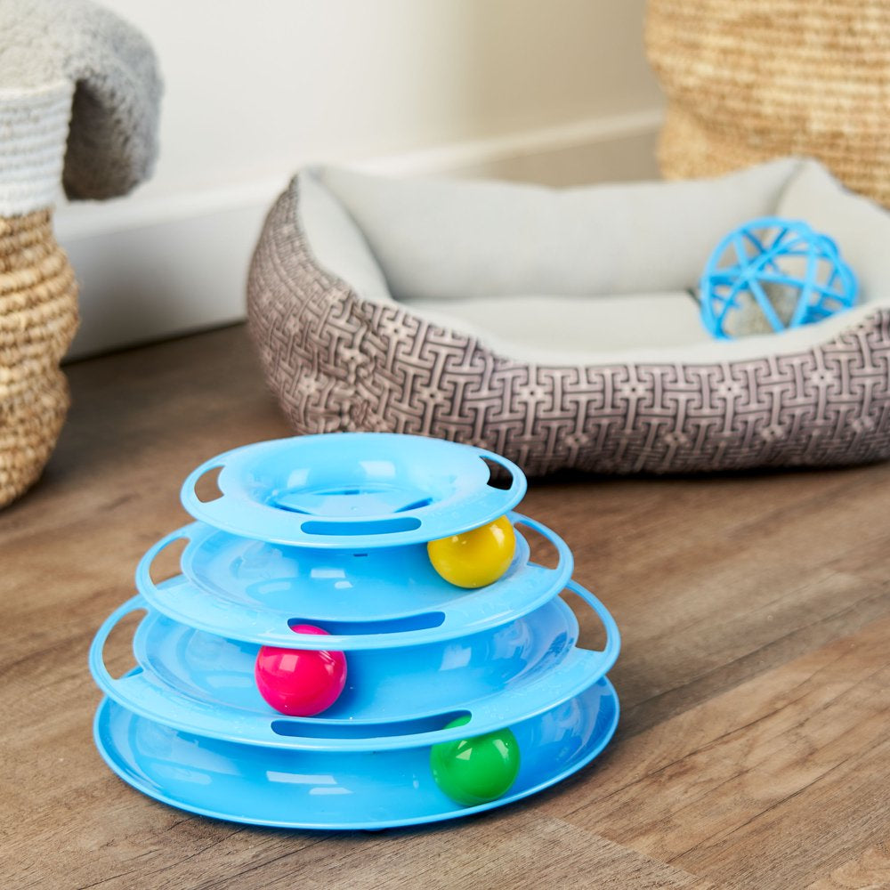 Vibrant Life Triple Chase 3 Tier Tower Interactive Ball Toy for Cats and Kittens Animals & Pet Supplies > Pet Supplies > Cat Supplies > Cat Toys Ourpets   