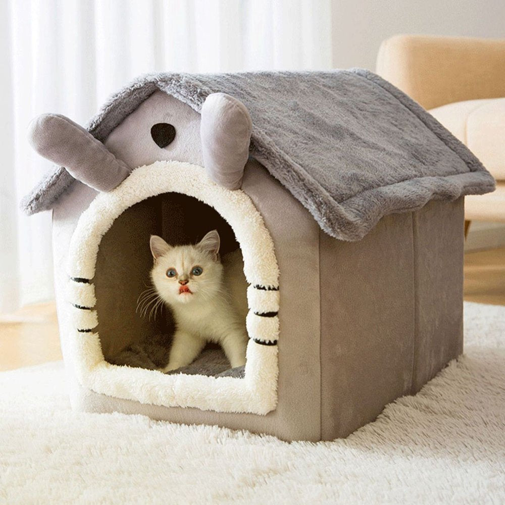 AINIYO Dog House Kennel Soft Pet Bed Small Cat Tent Semi-Enclosed Sleeping Nest Animals & Pet Supplies > Pet Supplies > Dog Supplies > Dog Houses mumaoyi   