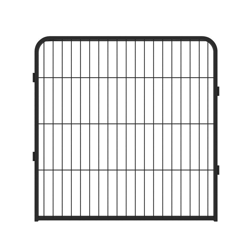 Goory Cat Iron Metal Kennel Large Outdoor Folding Barrier Ultra-Durable Exercise Run Fence Black 31.5*31.5 Inches*8 Panels Animals & Pet Supplies > Pet Supplies > Dog Supplies > Dog Kennels & Runs Goory   