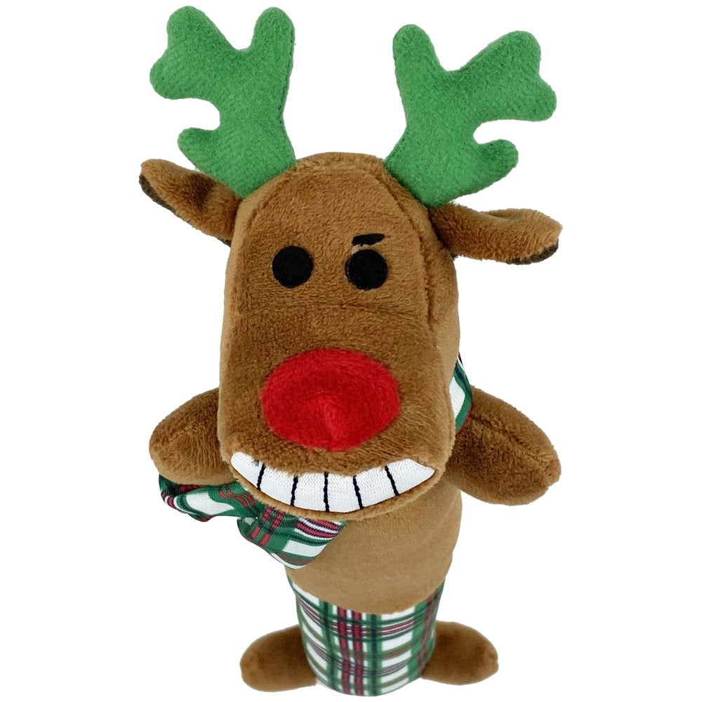 Multipet Reindeer Loofa Dog Toy with Squeaker, 12" Animals & Pet Supplies > Pet Supplies > Dog Supplies > Dog Toys Multipet   