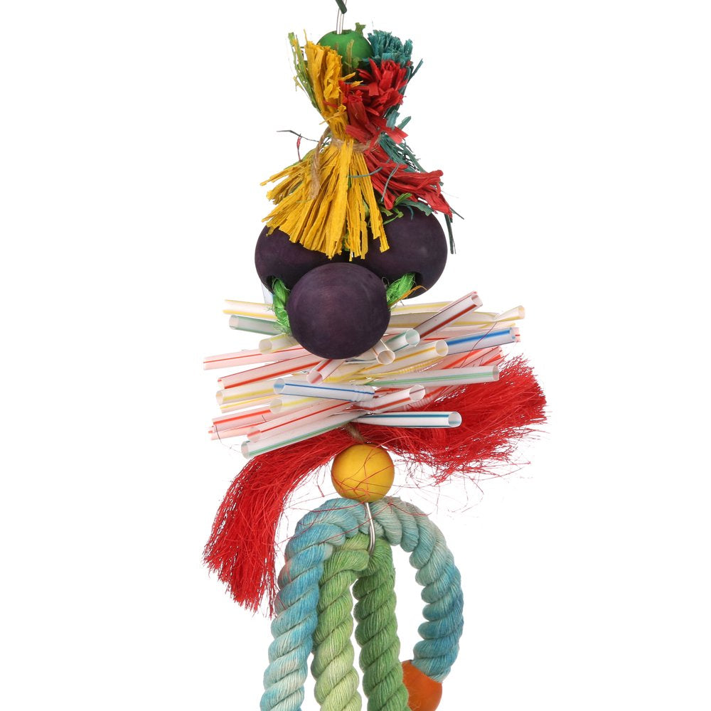 All for Paws Plastic Wood Rope Bird Hanging Toy