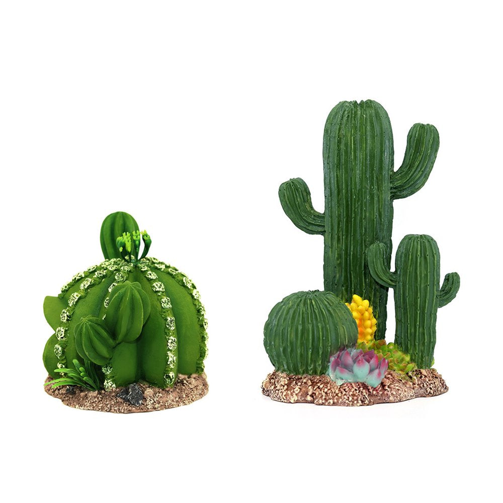 VIEGINE Terrarium Cactus Plants Habitat Decoration for Reptiles and Amphibians Artificial Landscaping Accessories for Fish Tank Animals & Pet Supplies > Pet Supplies > Small Animal Supplies > Small Animal Habitat Accessories VIEGINE   