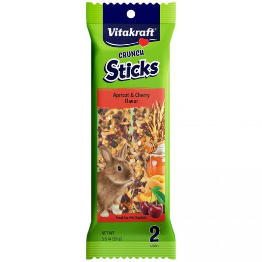 Vitakraft Crunch Sticks Rabbit Treats - Apricot & Cherry Flavor Animals & Pet Supplies > Pet Supplies > Small Animal Supplies > Small Animal Treats Vitakraft   