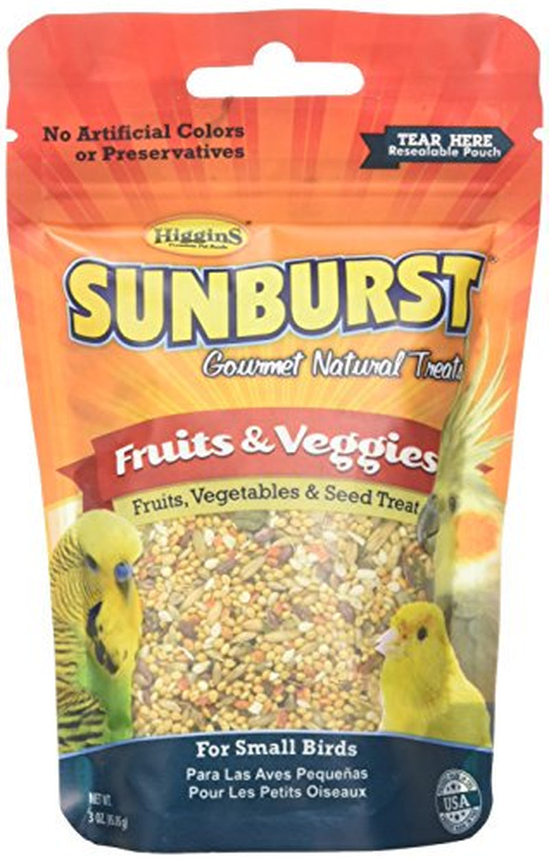 Higgins Group 466017 Sunburst Fruit/Vegetable Small 3 Oz Treat, 1Count, One Size Animals & Pet Supplies > Pet Supplies > Bird Supplies > Bird Treats Higgins Group   