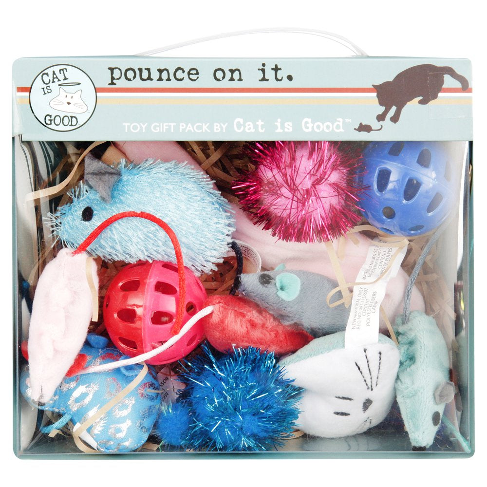 Cat Is Good "Pounce on It" 12-Piece Cat and Kitten Toy Gift Pack Animals & Pet Supplies > Pet Supplies > Cat Supplies > Cat Toys PetEdge   