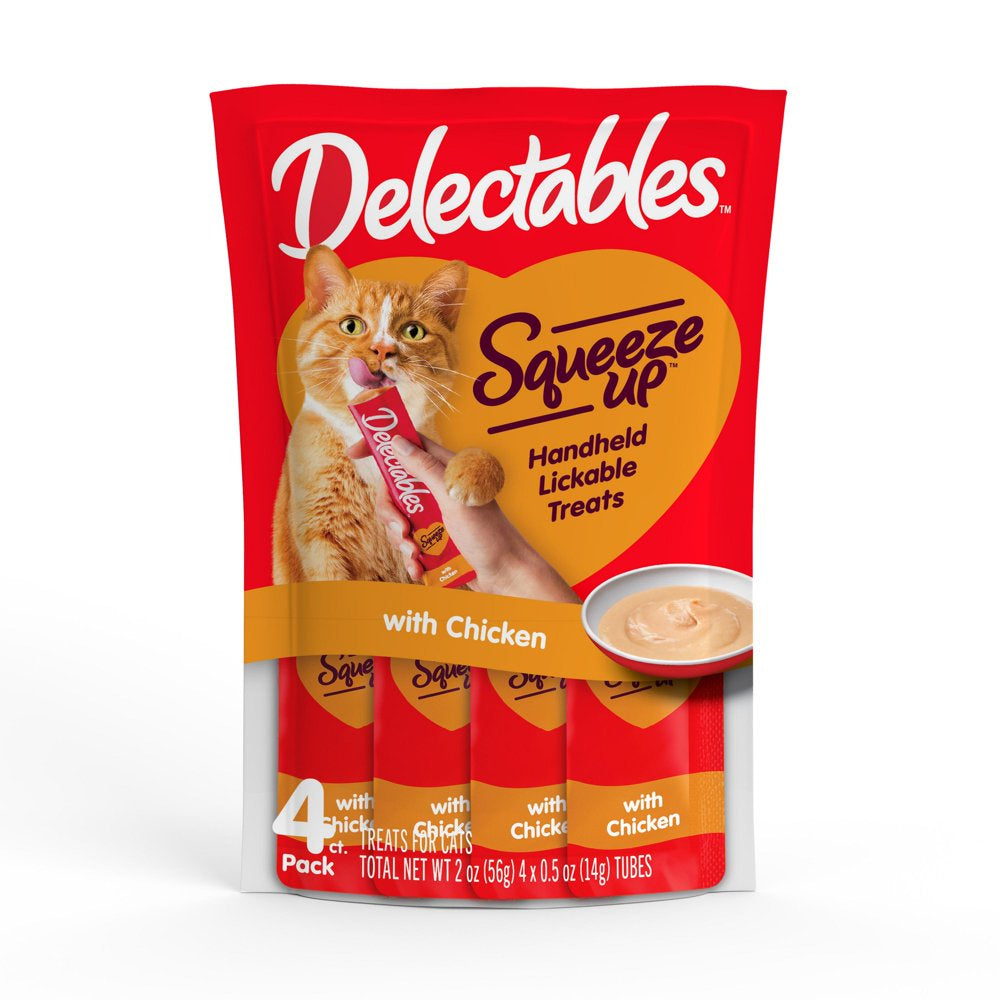 Hartz Delectable Squeeze-Up Chicken, 4-Count Animals & Pet Supplies > Pet Supplies > Cat Supplies > Cat Treats Hartz Mountain Corp   