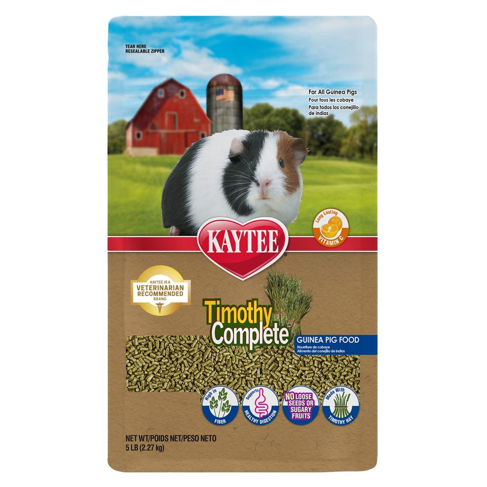 Kaytee Timothy Complete Guinea Pig Pet Food, 5 Pounds Animals & Pet Supplies > Pet Supplies > Small Animal Supplies > Small Animal Food Central Garden and Pet   