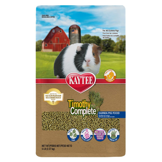 Kaytee Timothy Complete Guinea Pig Pet Food, 5 Pounds Animals & Pet Supplies > Pet Supplies > Small Animal Supplies > Small Animal Food Central Garden and Pet   