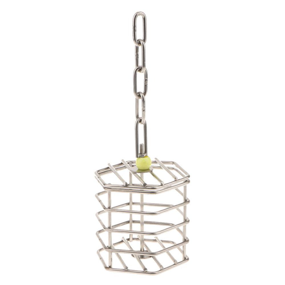 Intelligent Toy Bird Cage Steel Parrot Feeder Forage Stand Swing Hanger Animals & Pet Supplies > Pet Supplies > Bird Supplies > Bird Cages & Stands HOMYL   