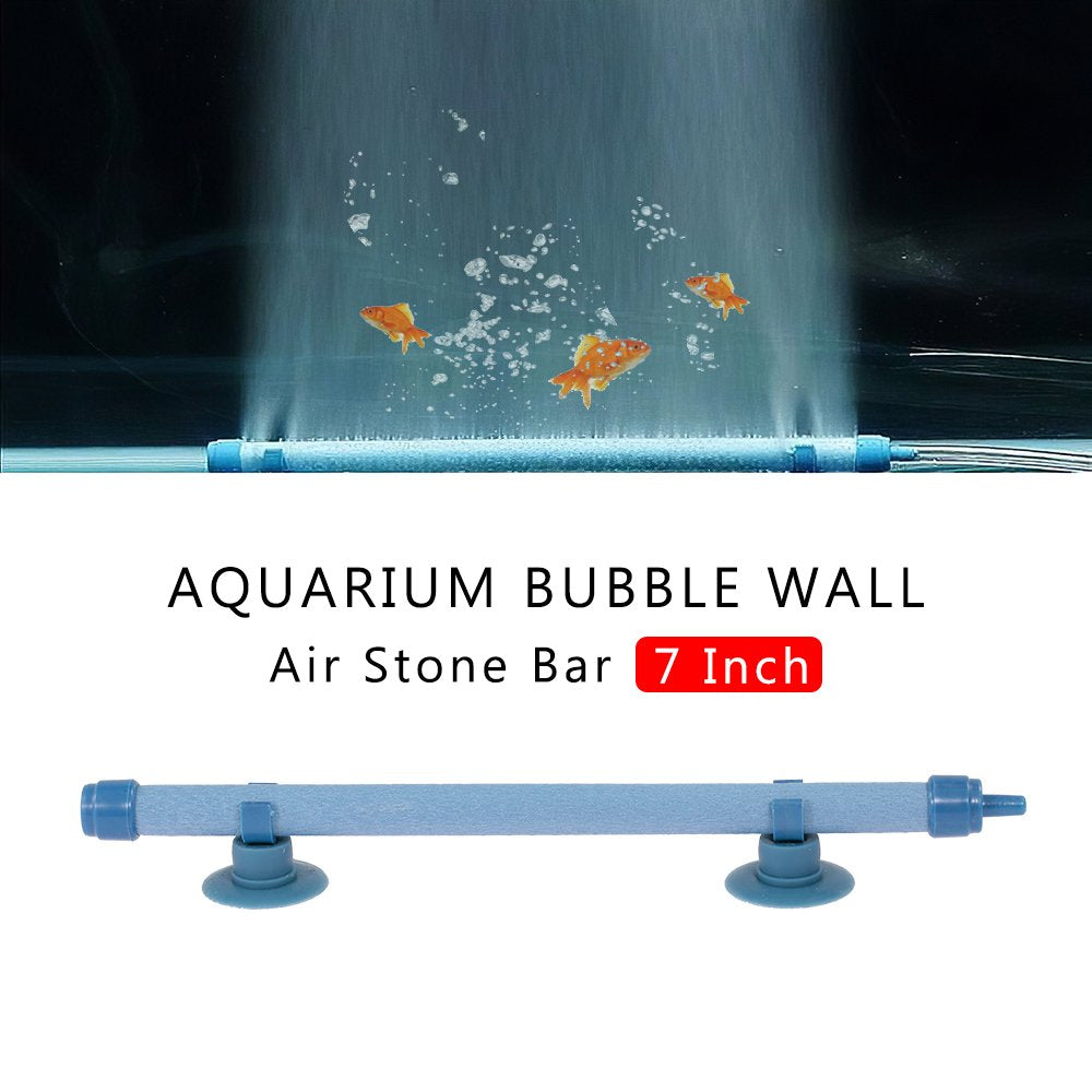 Aquarium Bubble Wall Air Stone Bar 28 Inch Fish Tank Bubble Wall Air Diffuser Household Tool Animals & Pet Supplies > Pet Supplies > Fish Supplies > Aquarium Air Stones & Diffusers Eccomum Blue-7 Inch  