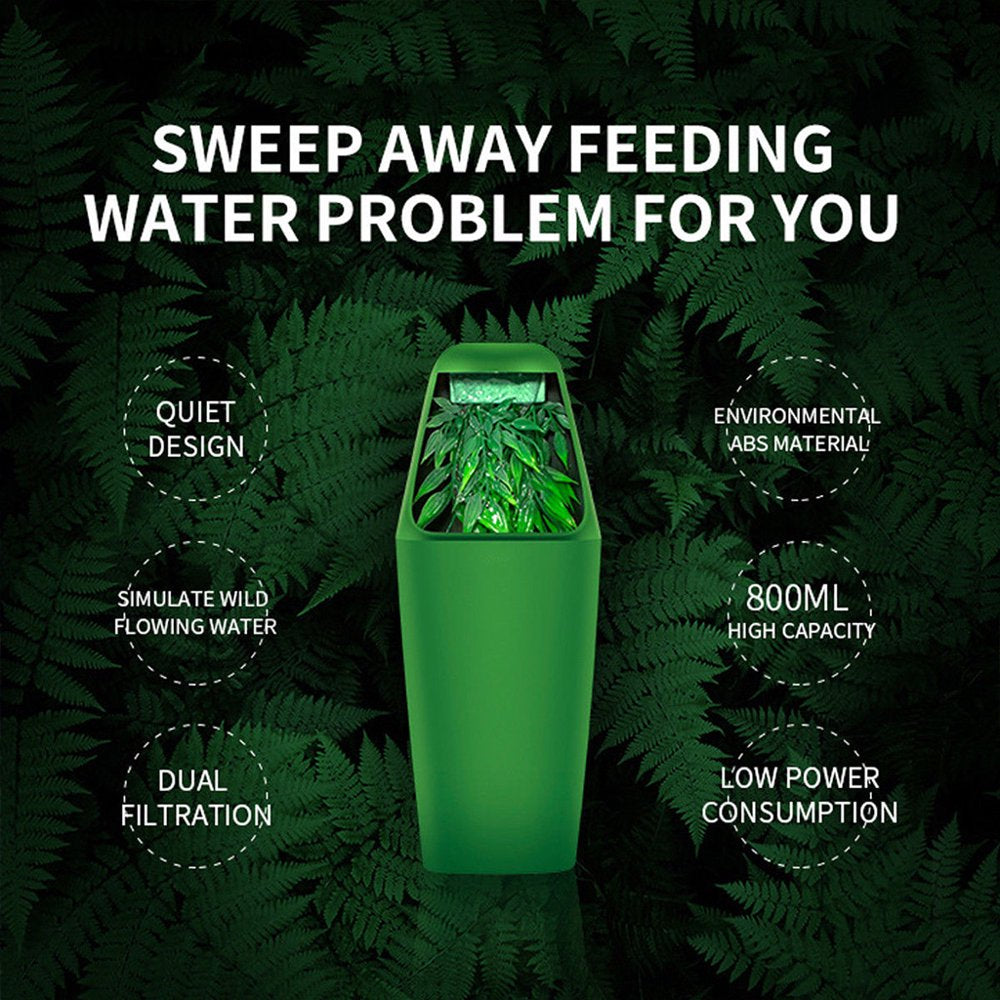 OOKWE Reptile Lizard Drinking Water Fountain Automatic Water Bowl Feeder Food Distributor for Amphibian Habitat Pets Animals & Pet Supplies > Pet Supplies > Reptile & Amphibian Supplies > Reptile & Amphibian Food OOKWE   