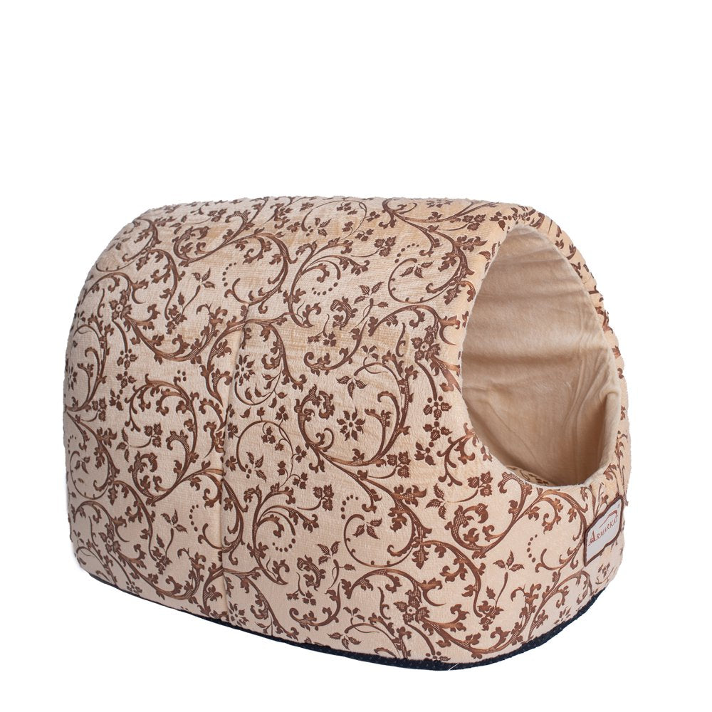 Armarkat Cat Bed with Flower Pattern, Beige, C11HYH/MH Animals & Pet Supplies > Pet Supplies > Cat Supplies > Cat Beds Aeromark Intl Inc   