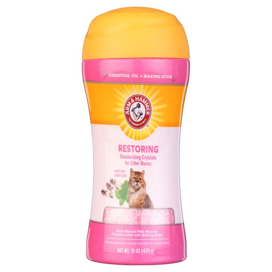 Arm & Hammer Deodorizing Cat Litter Crystals for Litter Boxes, Clary Sage & Mint Scent15 Oz Animals & Pet Supplies > Pet Supplies > Cat Supplies > Cat Litter Fetch For Pets Single  