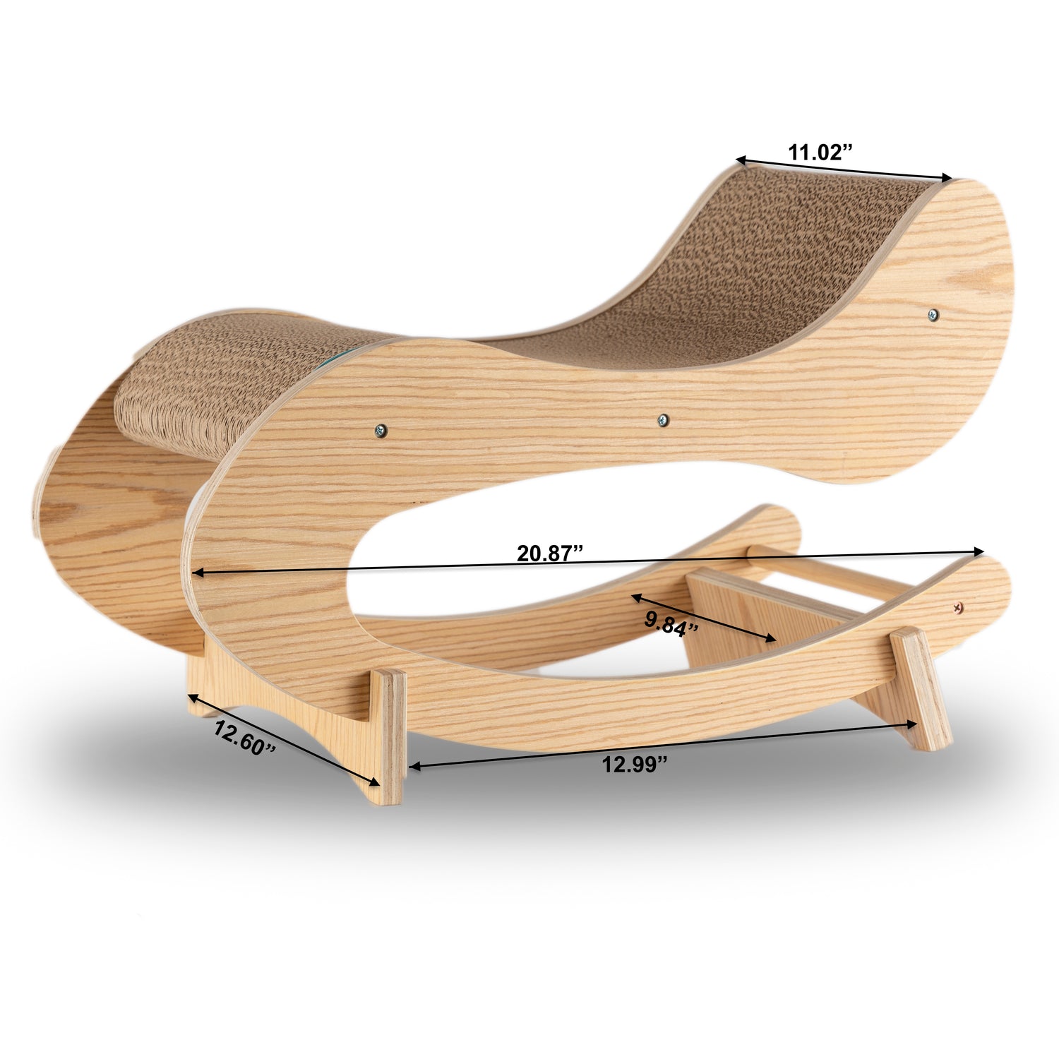 Armarkat Cat Swing Chair, Cat Sofa Bed, Cat Swing Bed for Cats, Cat Rolling Scratcher, Solid Wood Scratcher, S1302