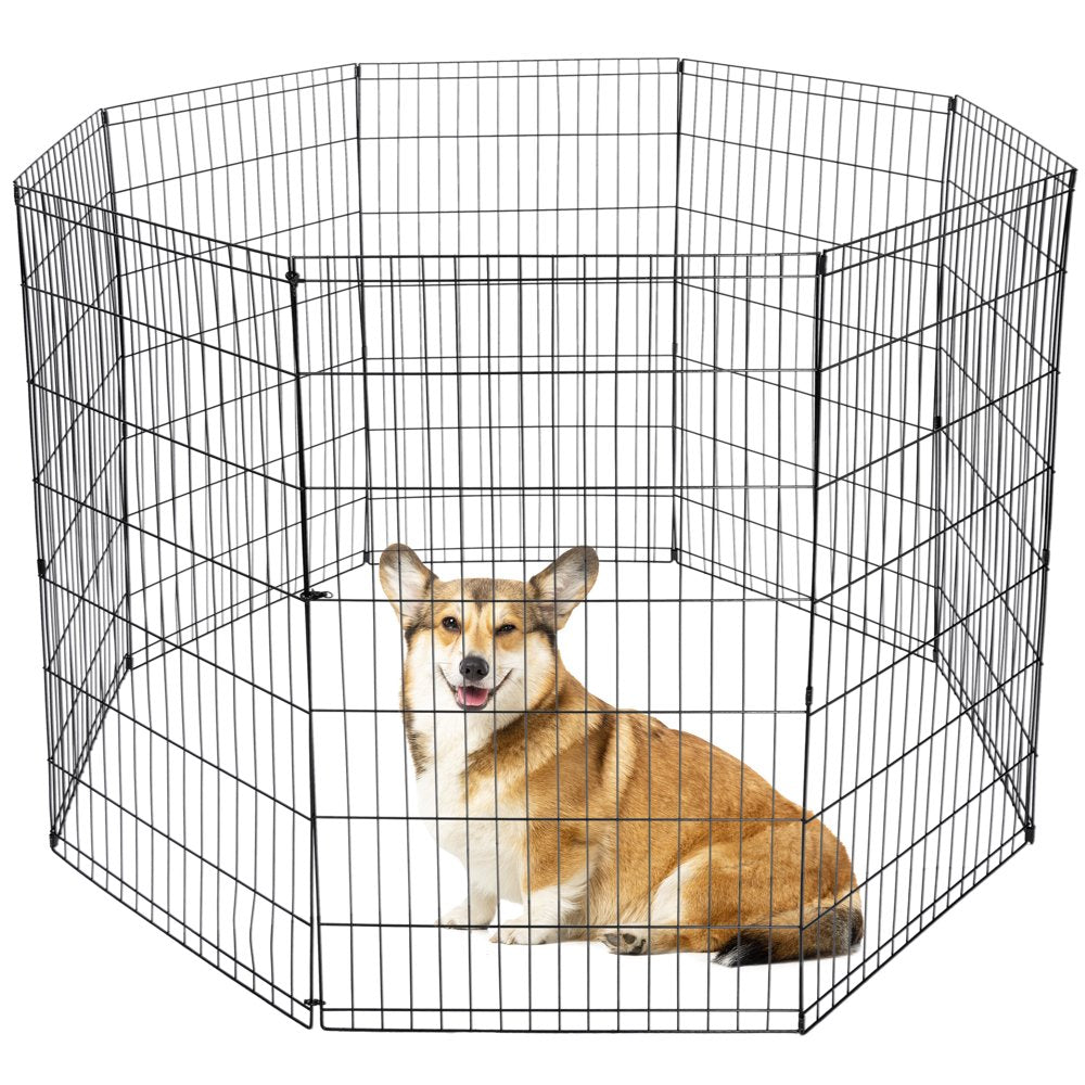 Homgarden 24-Inch Height Pet Playpen 8 Folding Panel Exercise Dog Fence Indoor Outdoor Animals & Pet Supplies > Pet Supplies > Dog Supplies > Dog Kennels & Runs HomGarden 42" H  