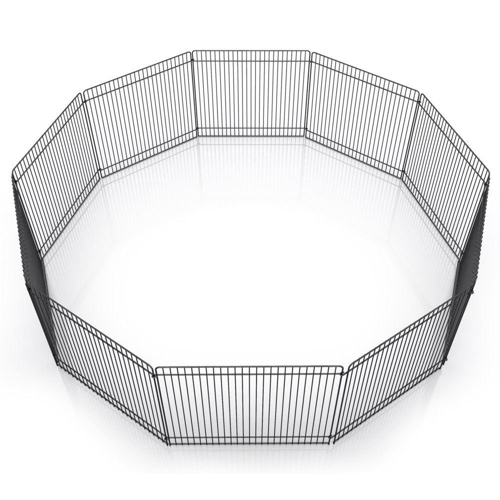 Pet Champion Small Animal Wire Playpen, Black, 9In Tall, 32In Diameter Animals & Pet Supplies > Pet Supplies > Dog Supplies > Dog Kennels & Runs Stout Stuff LLC   