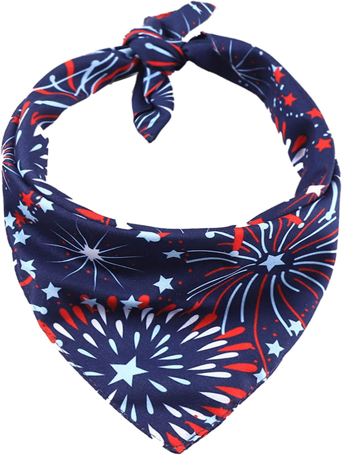 Binaryabc USA Flag Dog Bandana,American Flags Dog Bandana Pet Scarfs,4Th of July American Independence Day Pet Decorations(Fireworks) Animals & Pet Supplies > Pet Supplies > Dog Supplies > Dog Apparel BinaryABC   