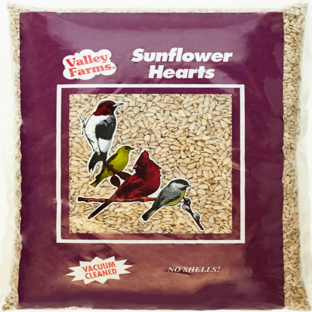 Valley Farms Sunflower Hearts Wild Bird Food Animals & Pet Supplies > Pet Supplies > Bird Supplies > Bird Food Valley Farms 15 lbs  