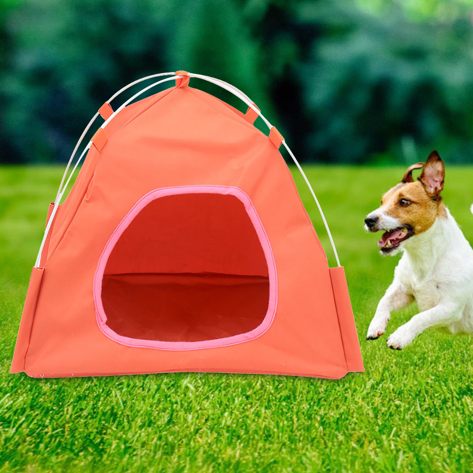 Breathable Washable Pet Puppy Kennel Dog Cat Folding Indoor Outdoor House Bed Animals & Pet Supplies > Pet Supplies > Dog Supplies > Dog Houses Follure Clothing Orange  