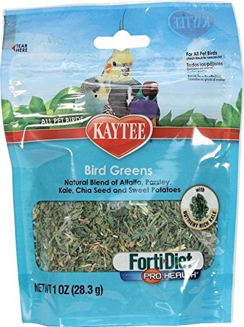 Kaytee Forti-Diet Pro Health Bird Greens Pet Bird Treats, 1 Oz Animals & Pet Supplies > Pet Supplies > Bird Supplies > Bird Treats Kaytee   