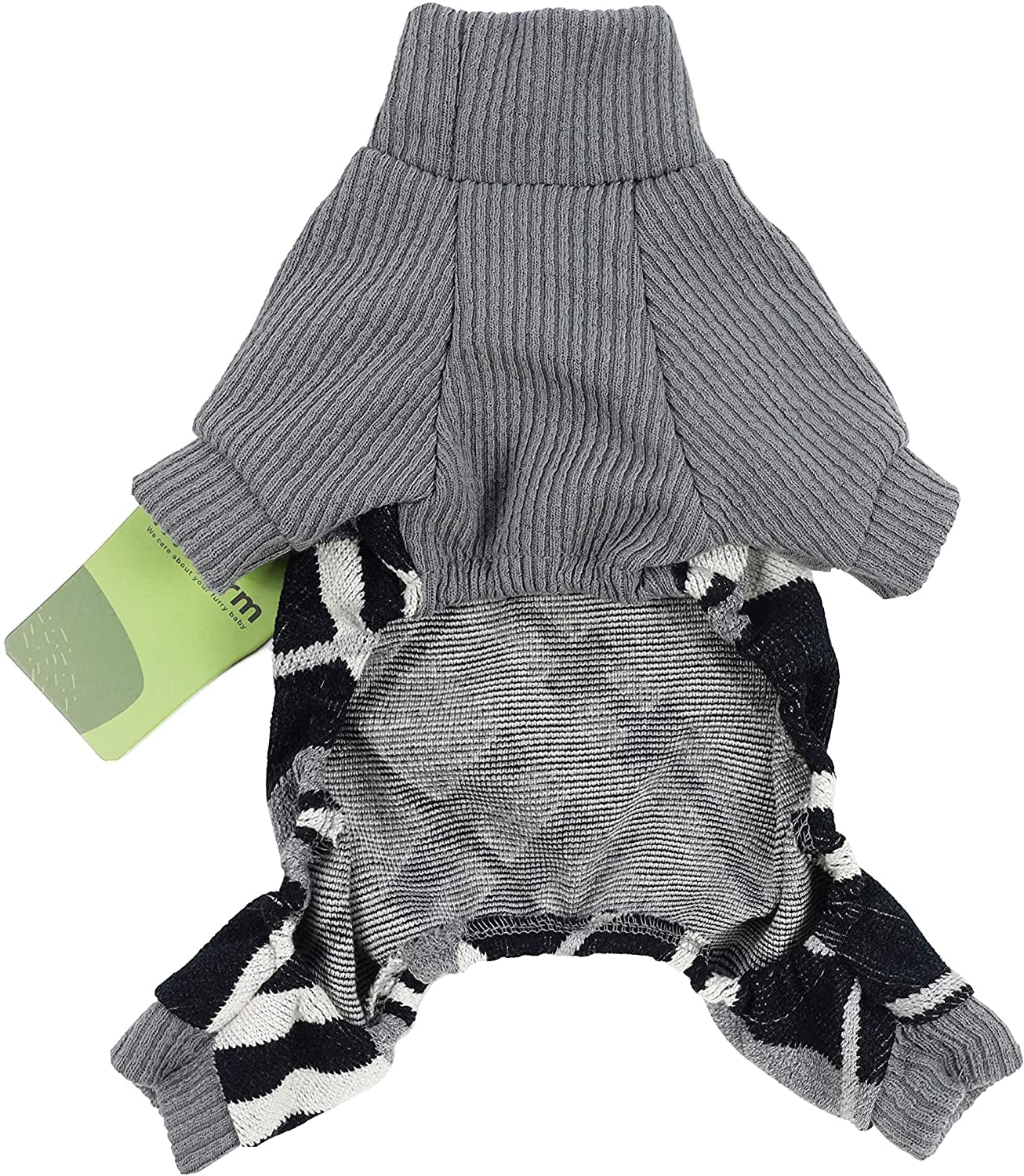 Fitwarm Argyle Dog Pajamas Thermal Knitted Pet Clothes Puppy Sweater Doggie Turtleneck PJS Lightweight Coat Doggy Outfits Cat Jumpsuits Black Medium Animals & Pet Supplies > Pet Supplies > Dog Supplies > Dog Apparel Fitwarm   