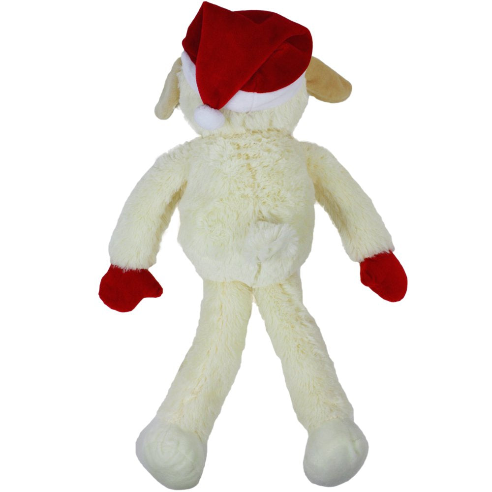 Multipet Holiday Jumbo Lamb Chop Dog Toy, with Squeaker, 19 " Animals & Pet Supplies > Pet Supplies > Dog Supplies > Dog Toys Multipet   