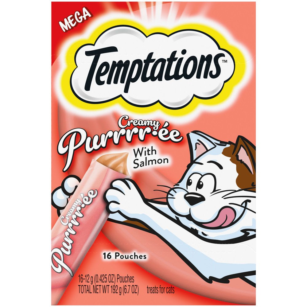 Temptations Salmon Flavor Topper, Crunchy & Soft Treat for Cat, 0.425 Oz. (4 Count) Animals & Pet Supplies > Pet Supplies > Cat Supplies > Cat Treats Mars Petcare 6.7 oz (16 ct.)  