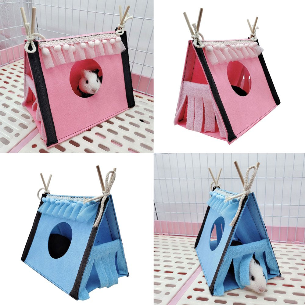 Small Animal Hideout Tent Cage House for Hamster Rat Mice Parrot Habitats Animals & Pet Supplies > Pet Supplies > Small Animal Supplies > Small Animal Habitats & Cages BIlinli   