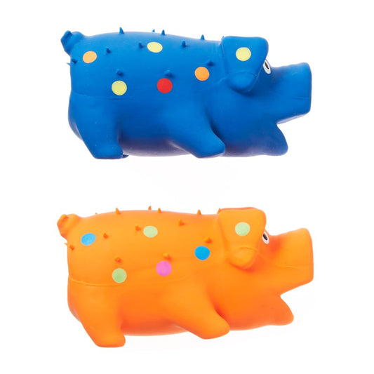 Vibrant Life Mini Pigglesworth Latex Dog Toys, Assorted, 2 Count Animals & Pet Supplies > Pet Supplies > Dog Supplies > Dog Toys Vibrant Life   