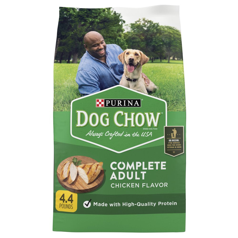 Purina Dog Chow Complete Adult Dry Dog Food Kibble with Chicken Flavor, 44 Lb. Bag Animals & Pet Supplies > Pet Supplies > Small Animal Supplies > Small Animal Food Nestlé Purina PetCare Company 4.4 lbs  