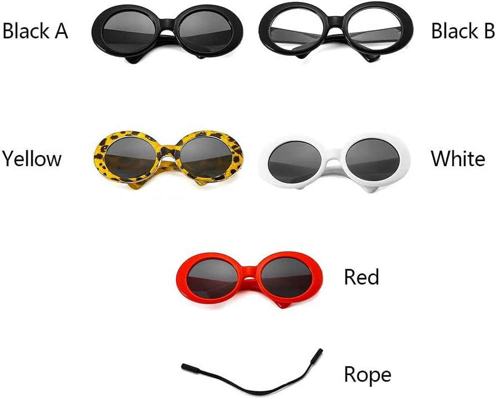 Fashion Plastic Cat Eye-Wear round Pet Glasses for Small Cat Pet Products Pets Party Decor Cat Sunglasses(Black B) Animals & Pet Supplies > Pet Supplies > Dog Supplies > Dog Apparel Waywdz   