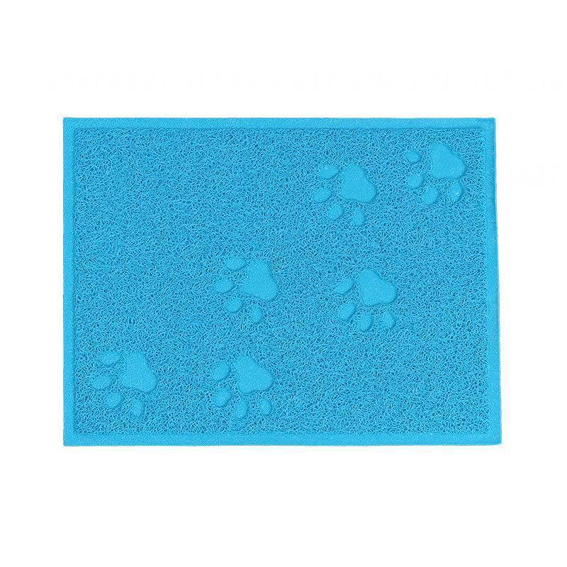 Cat Litter Mat Rectangular Base Plate, Waterproof Cat Litter Mat Accessories Suitable for Cat Litter Box round Placemat, Eco-Friendly Bamboo Grain PVC Oval Placemat 45*32.5Cm Animals & Pet Supplies > Pet Supplies > Cat Supplies > Cat Litter Box Mats Ciaoed   