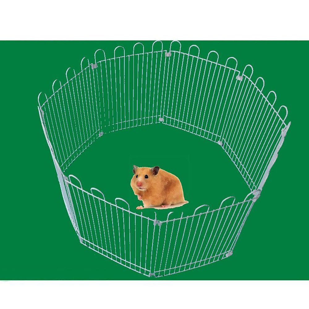 Hamster Small Animal Play Pen, , 8 -Panels Outdoor Run Cage - White, 12 Panels Format Panels Size S Animals & Pet Supplies > Pet Supplies > Dog Supplies > Dog Kennels & Runs perfk   