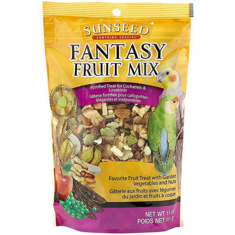 Sunseed® Fantasy Fruit Mix Treats for Cockatiels & Lovebirds 11 Oz Animals & Pet Supplies > Pet Supplies > Bird Supplies > Bird Treats Sunseed®   