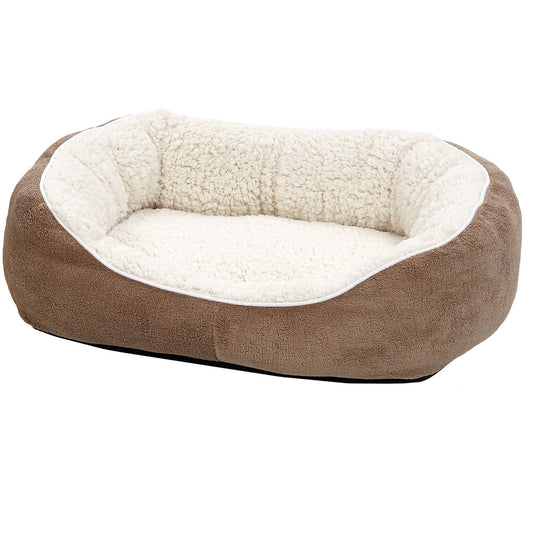 Midwest Ultra-Soft Fleece Dog & Cat Cuddle Bed, Small, Brown Animals & Pet Supplies > Pet Supplies > Cat Supplies > Cat Beds MIDWEST METAL PRODUCTS Small (22"L x 19.5"W) Brown 
