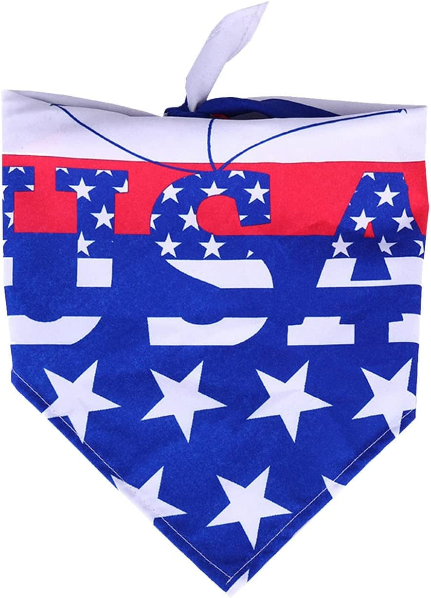 Dog Birthday Boy Bandana Pet Happy Birthday Party Independence Day Pet Bandana 1 PC USA Dog Bandanas Reversible Dog Bandanas Triangle Bibs Scarf for 4Th of Pet Dog Scarf Bandana for Dogs (C, One Size) Animals & Pet Supplies > Pet Supplies > Dog Supplies > Dog Apparel Generic B One Size 