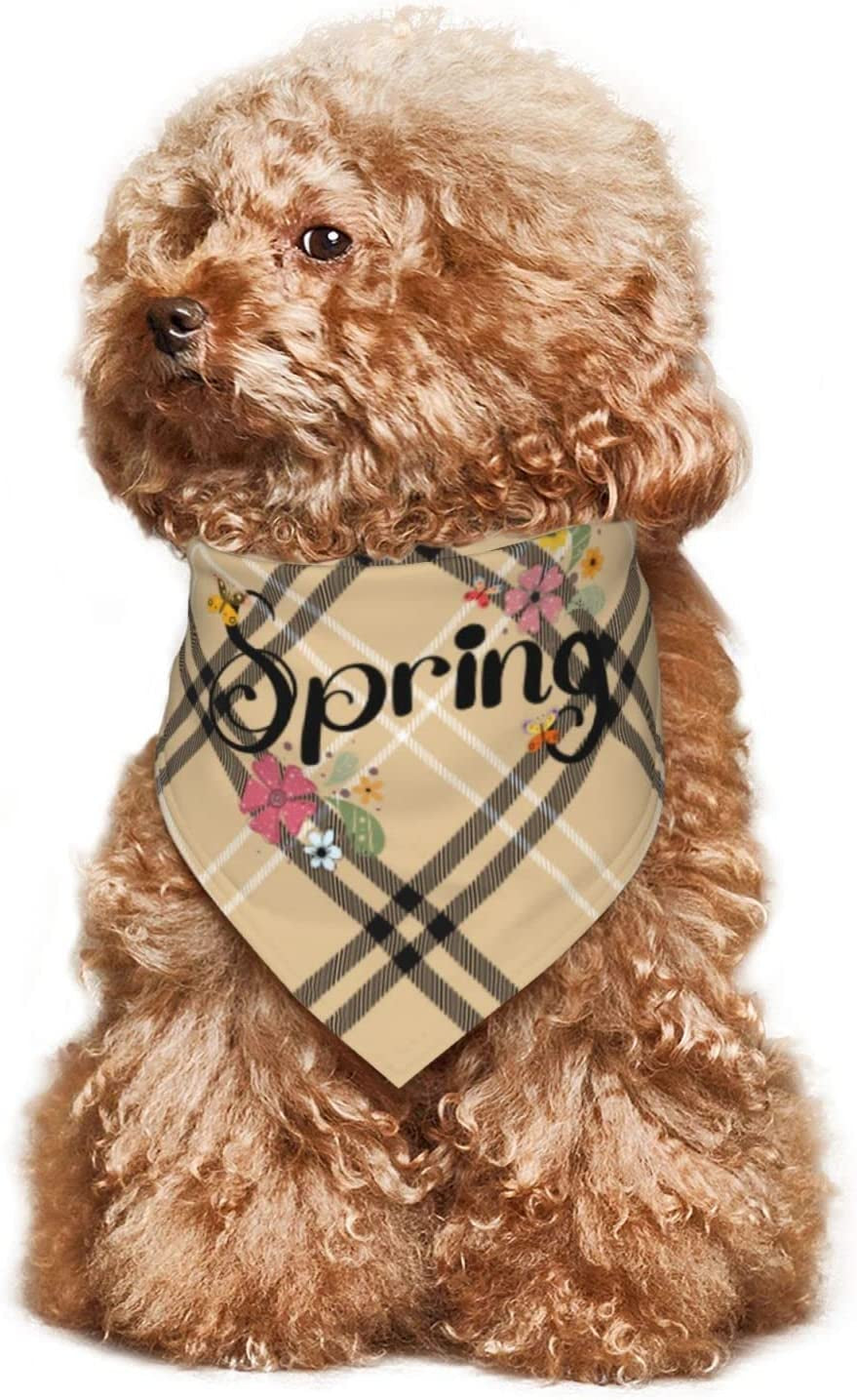 Hello Spring Season Hand Pet Dog and Cat Decorative Triangle Scarf,Dog Bandana,Breathable and Stain Resistant. Animals & Pet Supplies > Pet Supplies > Dog Supplies > Dog Apparel ZALTAS   