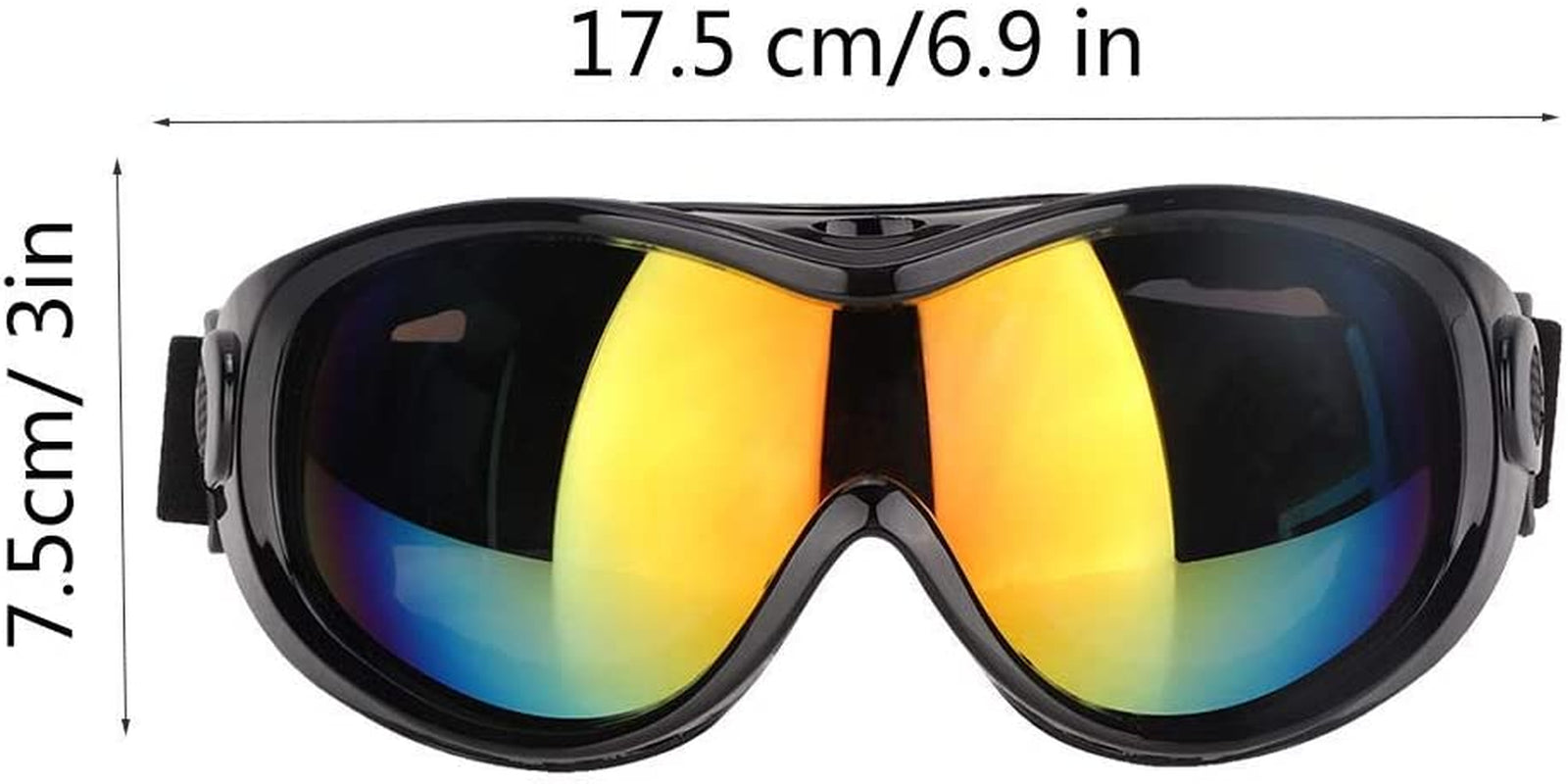 Ichiias Dog Sunglasses UV Goggles Sunglasses Pet Eyes Protective Accessories(Black) Animals & Pet Supplies > Pet Supplies > Dog Supplies > Dog Apparel Ichiias   