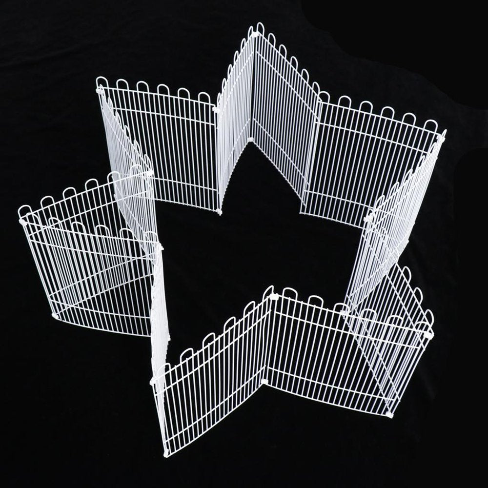 Hamster Small Animal Play Pen,, 8 -Panels Outdoor Run Cage - White, 12 Panels Size L Animals & Pet Supplies > Pet Supplies > Dog Supplies > Dog Kennels & Runs perfeclan   