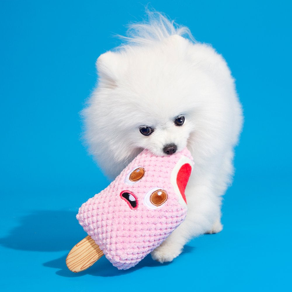 BARK Strawberry Snortcake Pup - Yankee Doodle Dog Toy, Packed with Fluff, XS-M Dogs Animals & Pet Supplies > Pet Supplies > Dog Supplies > Dog Toys BARK   